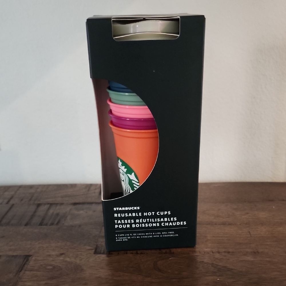 Starbucks Multicolor Reusable Cup Collection 16 fl Oz Each - Picture 2 of 4